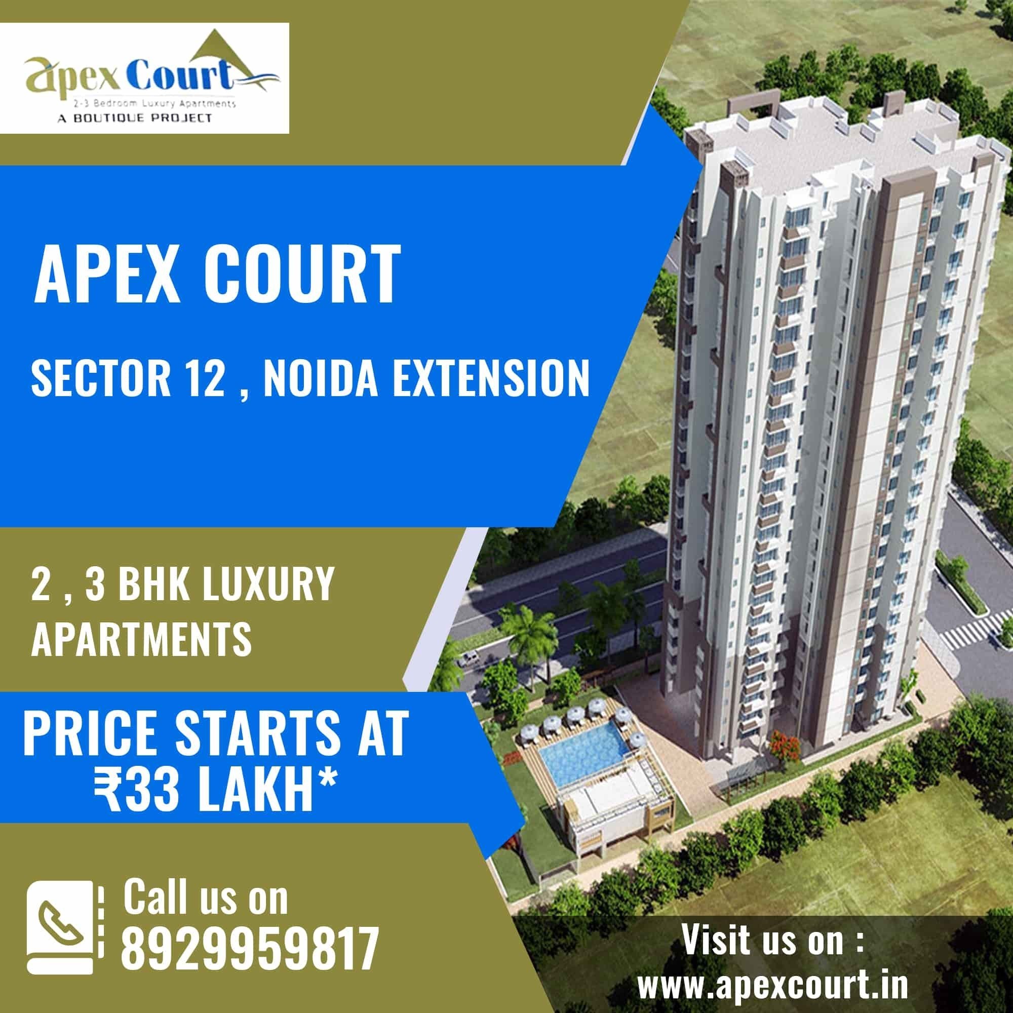 Apex Court In Noida ExtensionReady To Move Apartments 919811088275